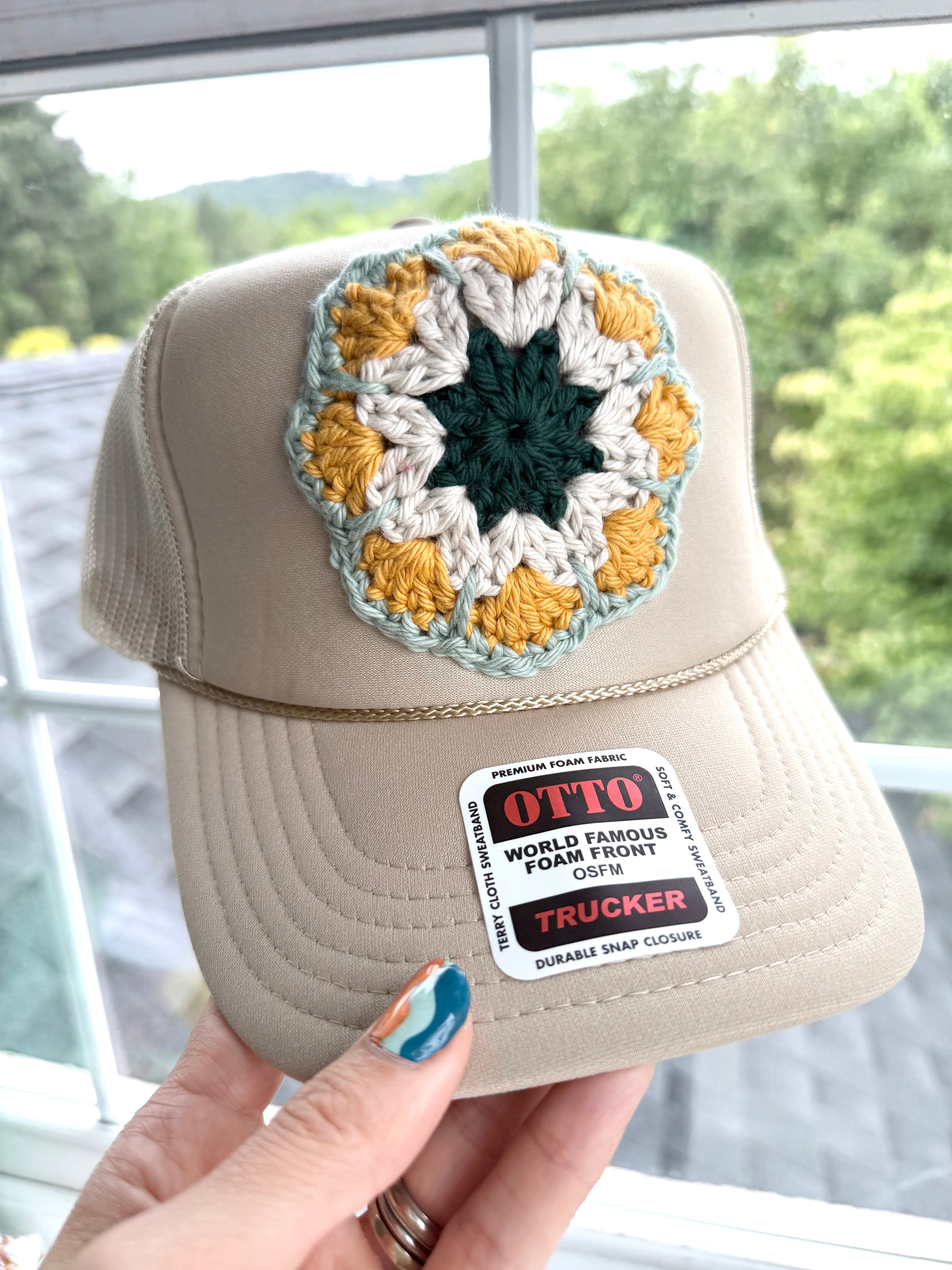 Crochet Trucker Hat