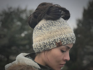 The Cleo Messy Bun Beanie